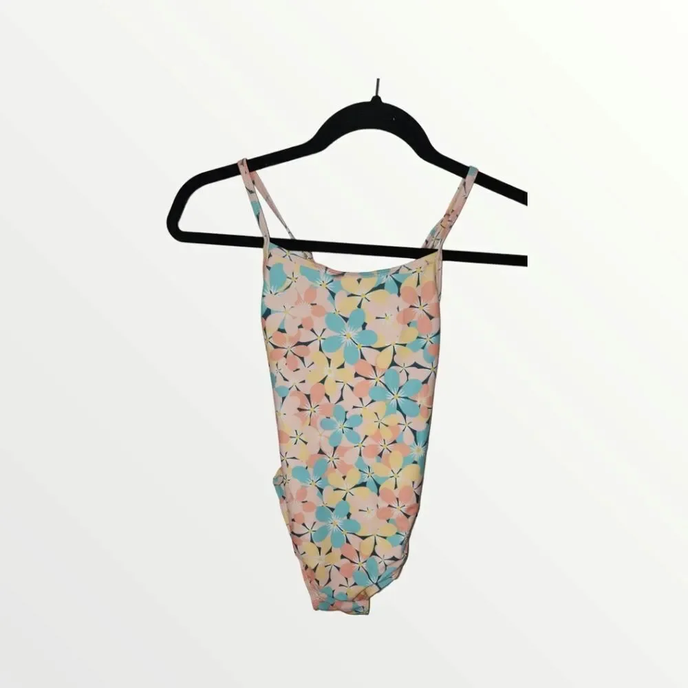 Honisen Swimsuit Girls size 5XL  Multicolored One Piece Bathing Suit Floral